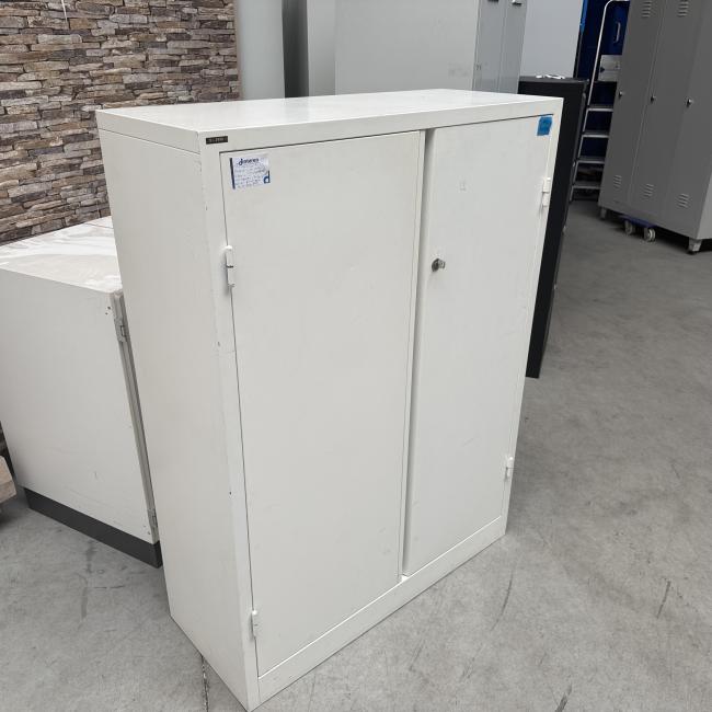  - 1x ahrend witte stalen 2-deurs werkplaatskast  (7)