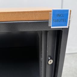  - 2x ahrend gladde deuren zwart beuken met sleutels  (16)