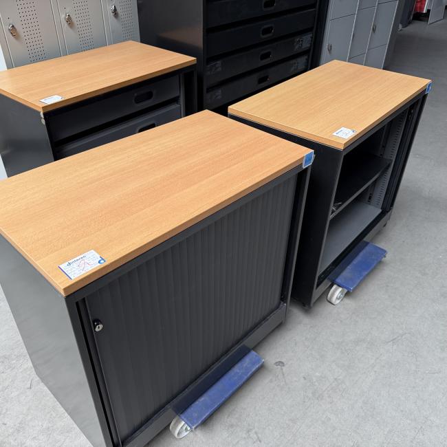  - 2x ahrend gladde deuren zwart beuken met sleutels  (22)