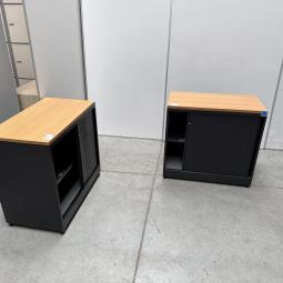  - 2x ahrend gladde deuren zwart beuken met sleutels  (1)