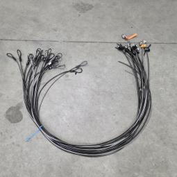  - 20x staalkabel met lus  4-5-6 mm  ±175 cm lang  (3)