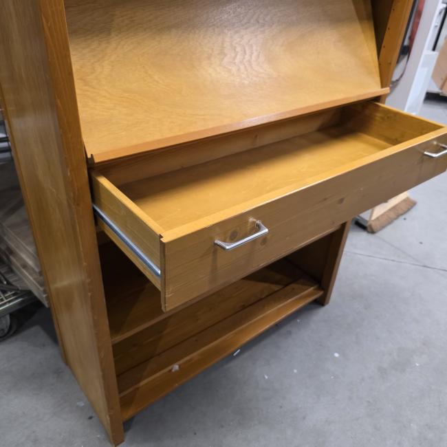  - vintage schappen stelling lundia kast afm 210x105x40 cm  (11)