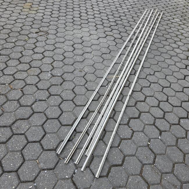  - 6X ALUMINIUM T PROFIEL 240 CM LANG 15 MM BREED  1,5 MM DIK  (1)