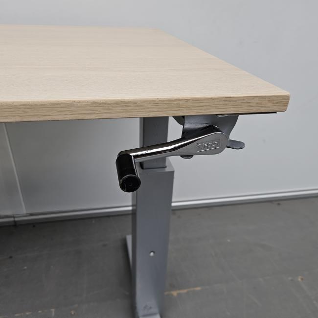  - Gispen Steeltop slinger instelbaar bureau (11)