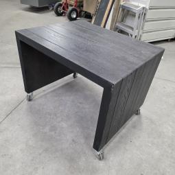  - verrijdbare eiken tafel afm 70x55x52 h (2) - kopie