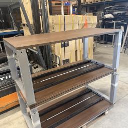  - 4x ahrend portal met cacao bruin eiken blad ivm slinger (55)