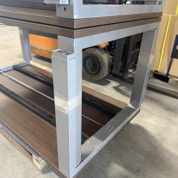  - 4x ahrend portal met cacao bruin eiken blad ivm slinger (59)