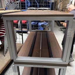  - 4x ahrend portal met cacao bruin eiken blad ivm slinger (41)